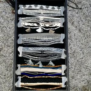 Magnetic clasp multi layer bracelets .